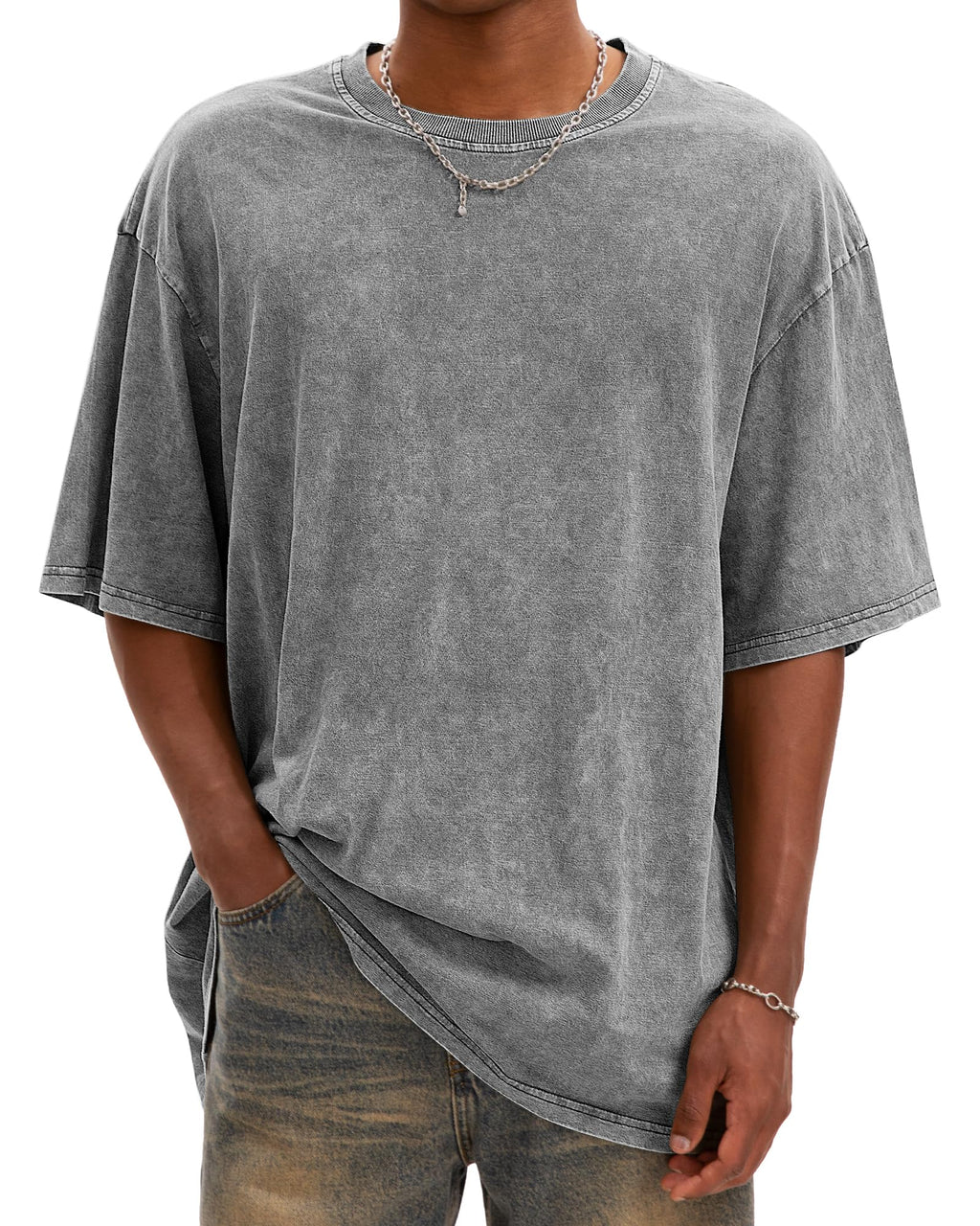 Men's Overized Acid Wash Tees