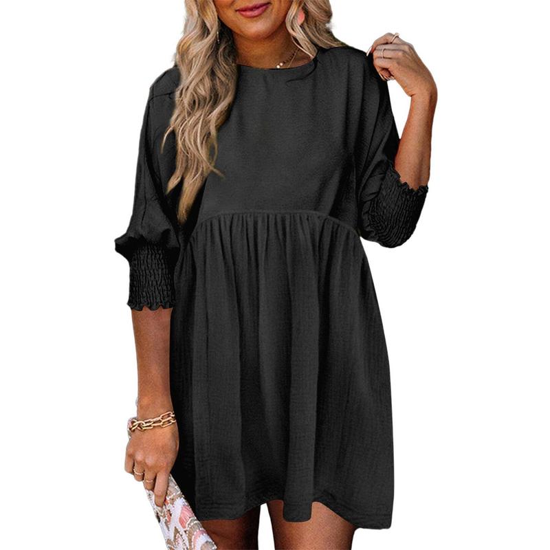 Women's Black Summer Tunic Dress