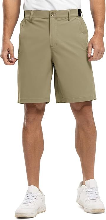 Men's Golf Work Shorts Stretch Waistband Dry Fit