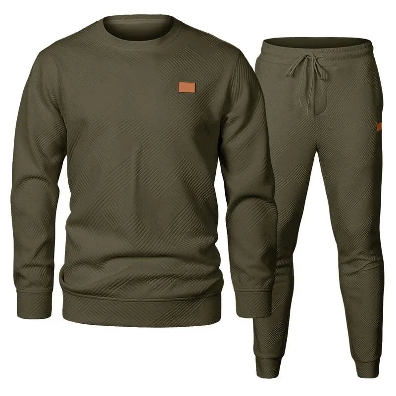 ⏰Clearance sale! Men's Casual Tracksuit Lounge Set | Soft Cotton French Terry Hooded Sweatshirt & Sweatpants