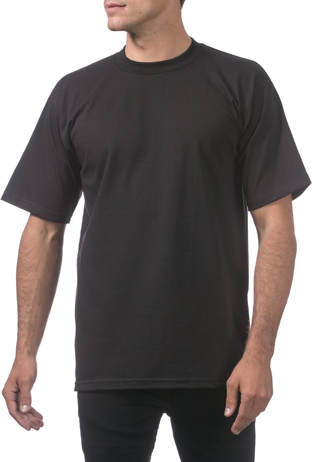 Men's Heavyweight Cotton Short Sleeve Crew Neck T-Shirt