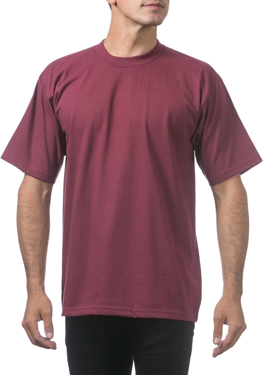 Men's Heavyweight Cotton Short Sleeve Crew Neck T-Shirt