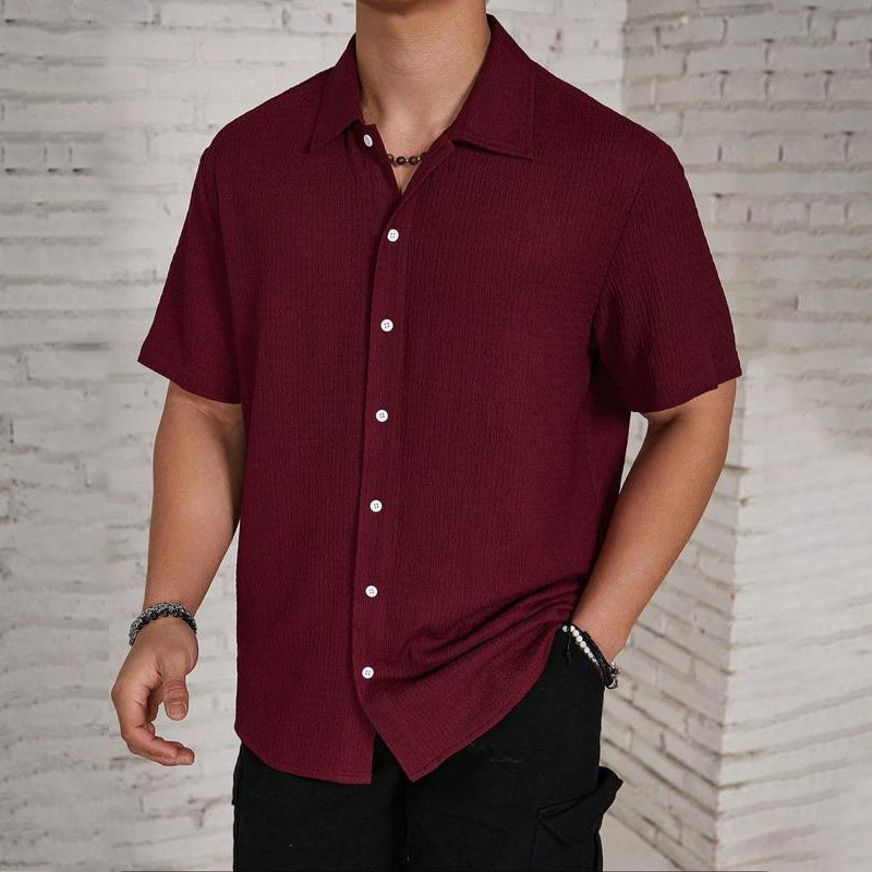 Men's Textured Knit Shirt