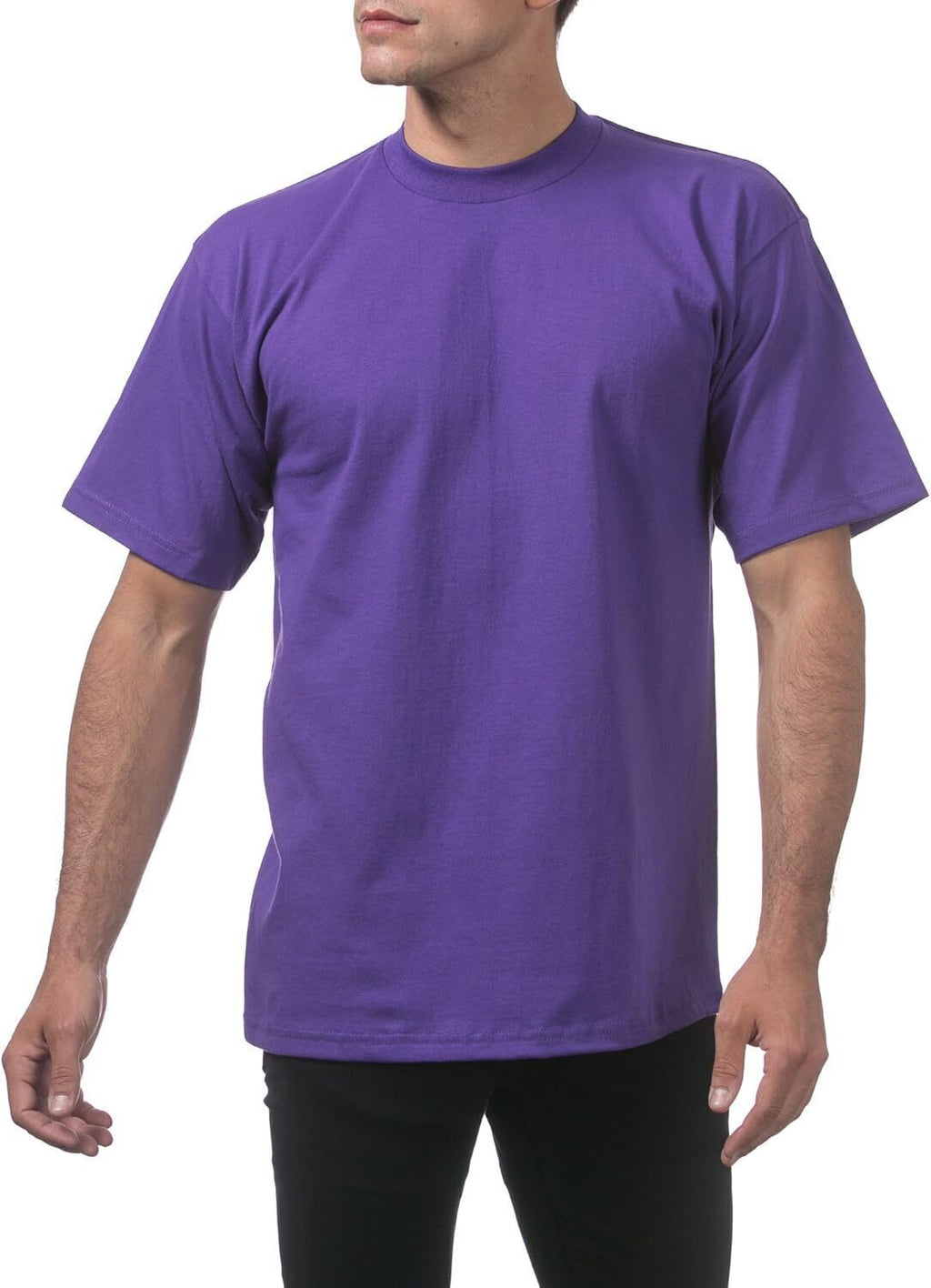 Men's Heavyweight Cotton Short Sleeve Crew Neck T-Shirt