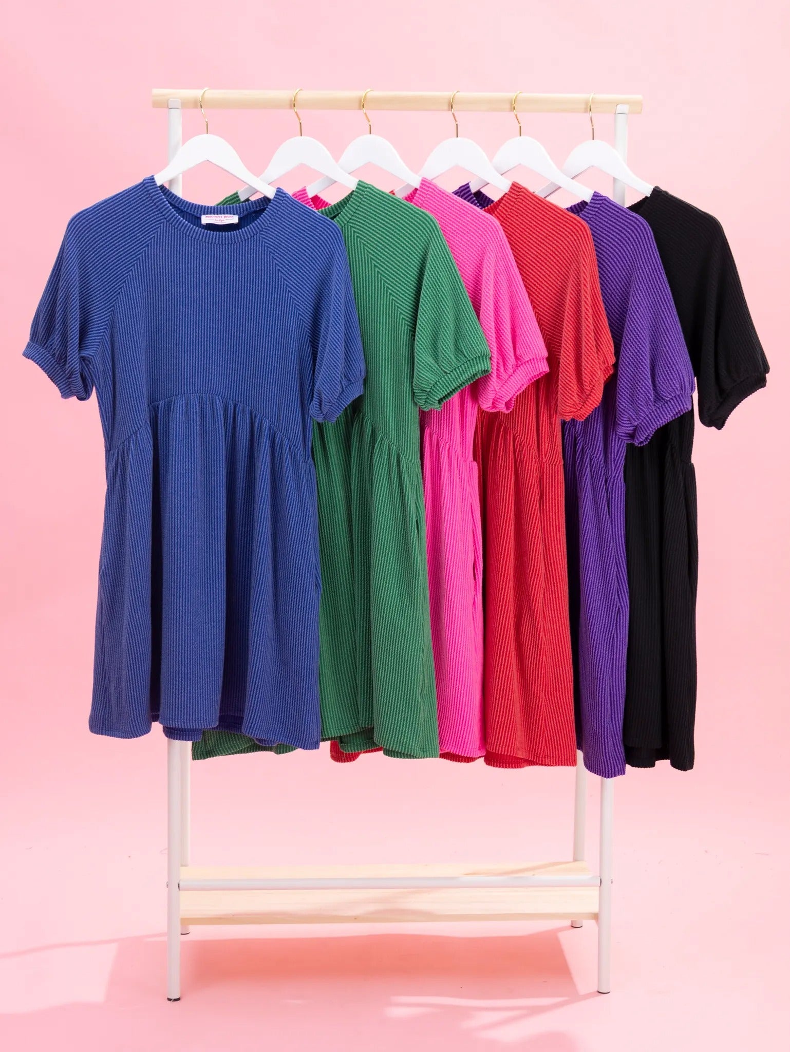 Women's Raised Rib Texture Bodycon Dress