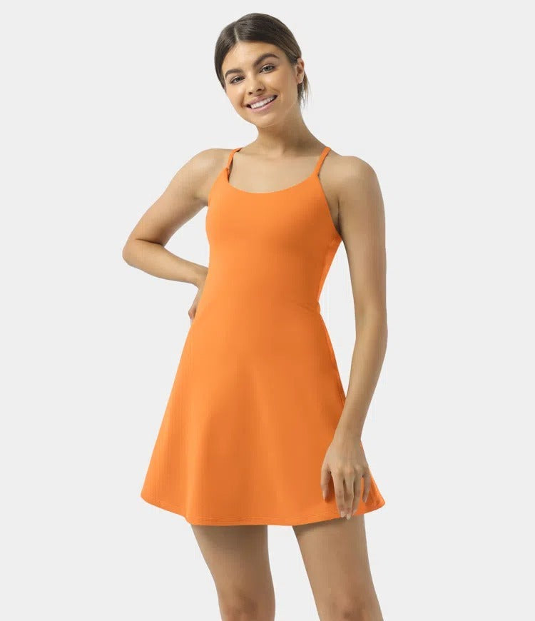 🔥70% OFF | Plush Backless Active Dress – Easy Peezy UPF50+ 👗 Multiple Colors!
