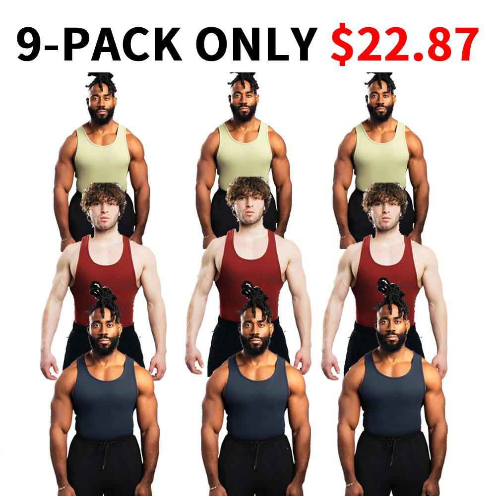 340gsm Men's with Classic Cotton Spandex Tank Top