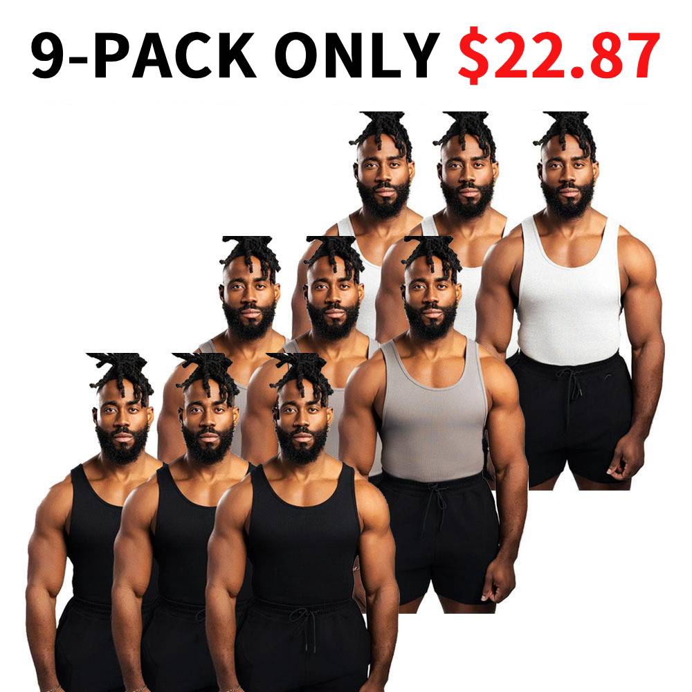 340gsm Men's with Classic Cotton Spandex Tank Top