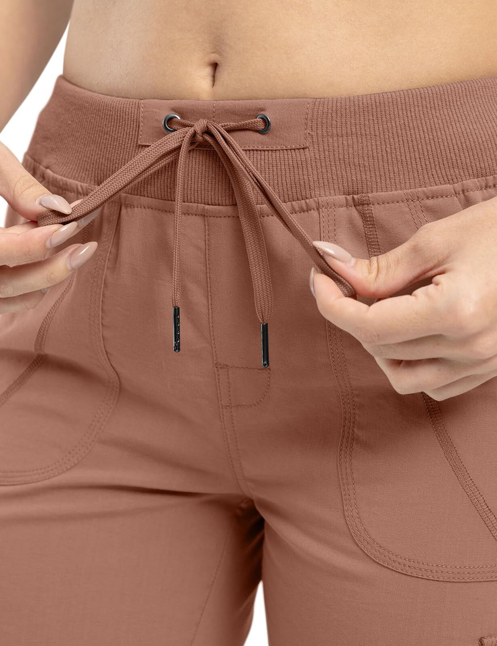 🔥Last day promotion!Women’s Loose Fit Lightweight Capri Cargo Pants – Casual 3/4 Trousers with 6 Pockets