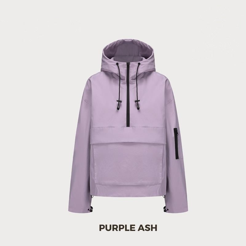 🔥Last Day Promotion!Oversized Waterproof and windproof zipper outdoor hooded jacket