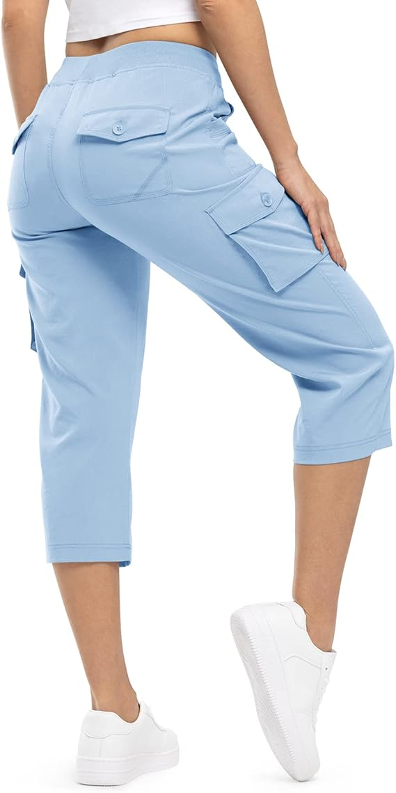 ⚡FINAL SALE⚡-Multi-Pocket Capri Cargo Pants