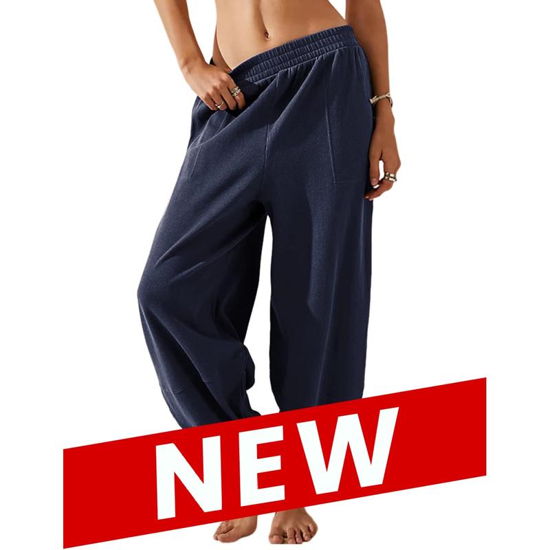 Women's Baggy Wide-Leg Pants with Pockets