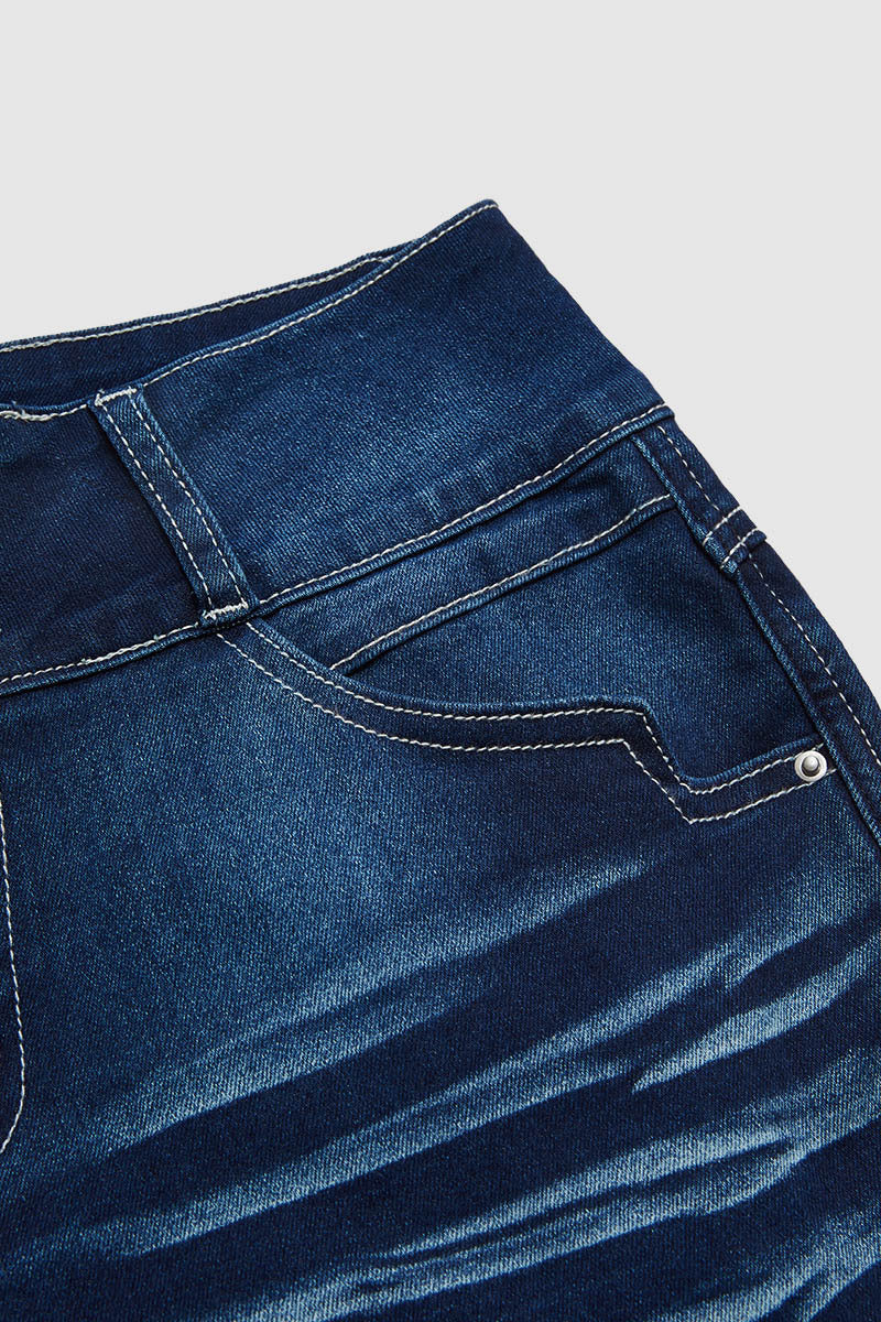 ⚡FINAL SALE - High-waisted flared denim casual pants (Multiple Colors)