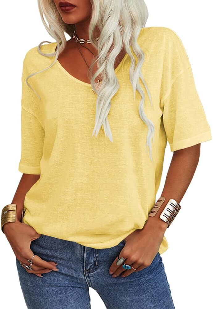 🔥Spring Sale 🔥- Spring Casual Half Sleeve T-shirt Basic Tops (Multiple Colors)