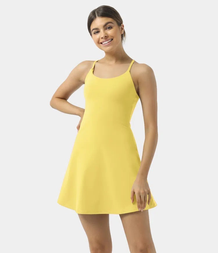 🔥70% OFF | Plush Backless Active Dress – Easy Peezy UPF50+ 👗 Multiple Colors!