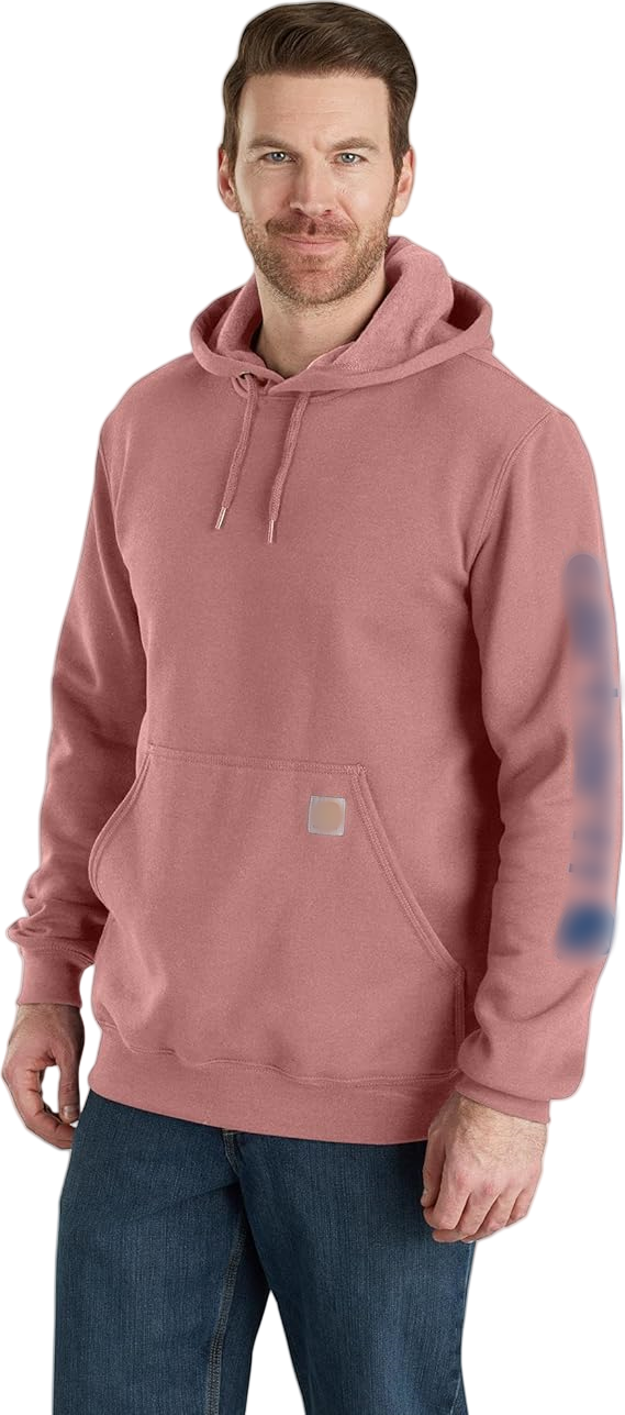 🔥Last Day Promotion!Men's Midweight Signature Sleeve Logo Hooded Sweatshirt