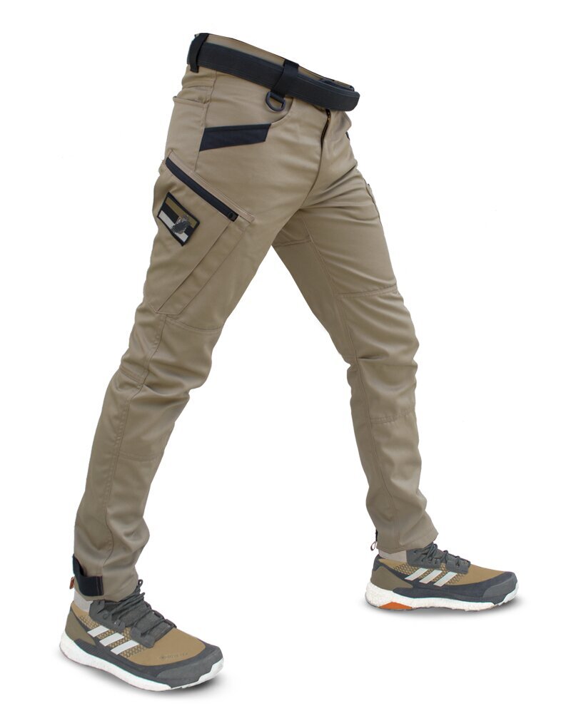 Men's Casual Multi Pockets Tactical Outdoor Pants, Men's Work Pants For Hiking Outdoor