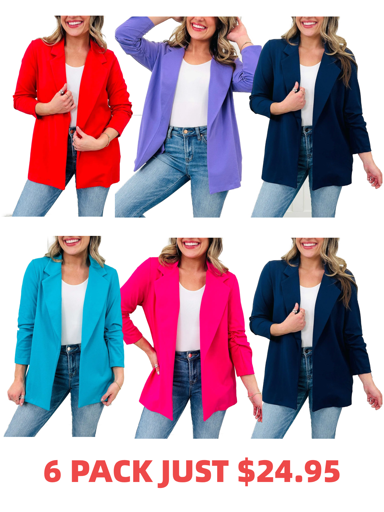 🔥2025 Hot Sale Boss Lady Magic Blazer- Multiple Colors!