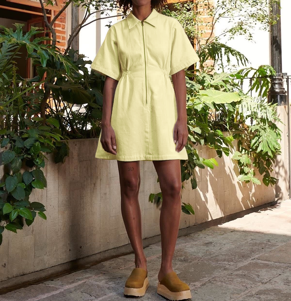 Women's Utility Cinched Zip Dress