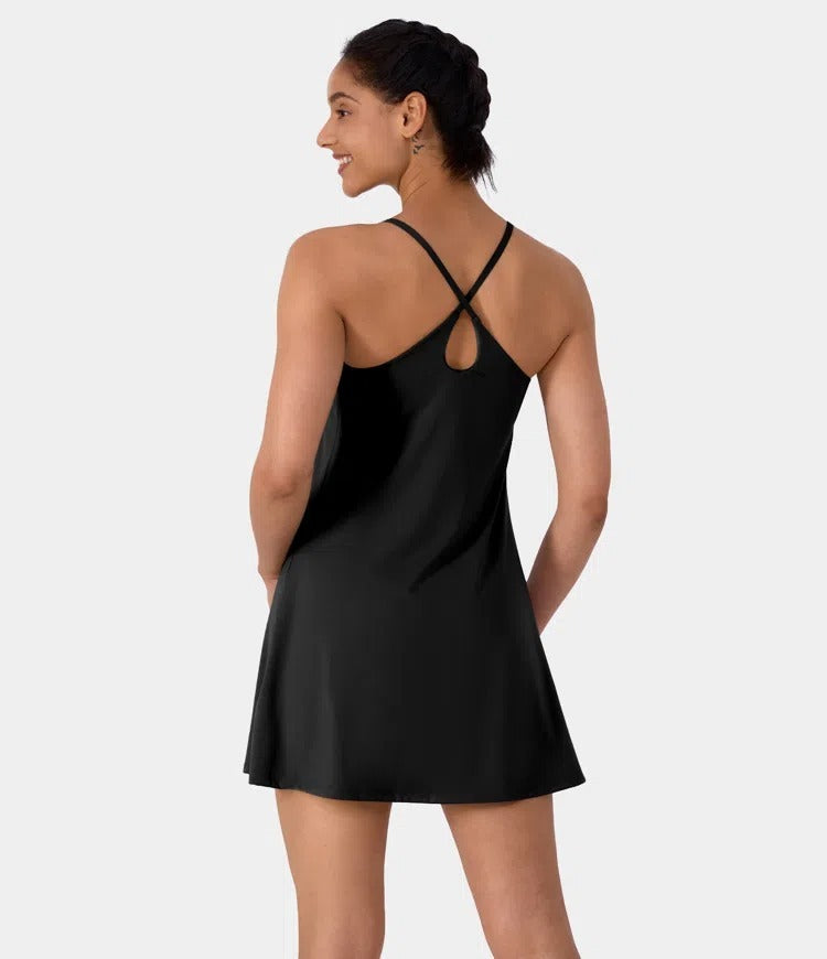 🔥70% OFF | Plush Backless Active Dress – Easy Peezy UPF50+ 👗 Multiple Colors!