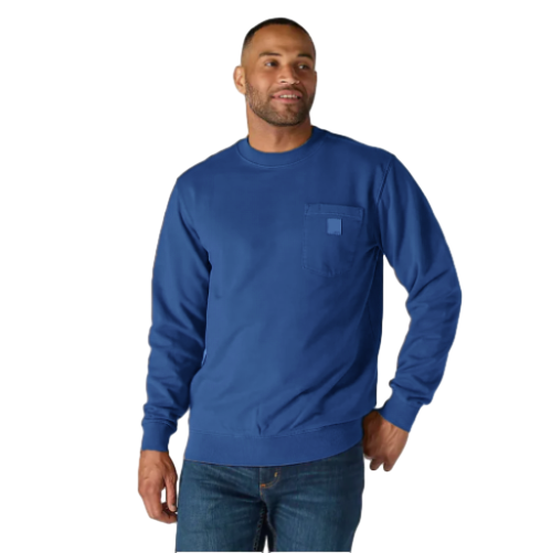 Men's crewneck sweatshirt – Loose Fit, Durable Cotton, Pocket Tee (Big & Tall Sizes Available)