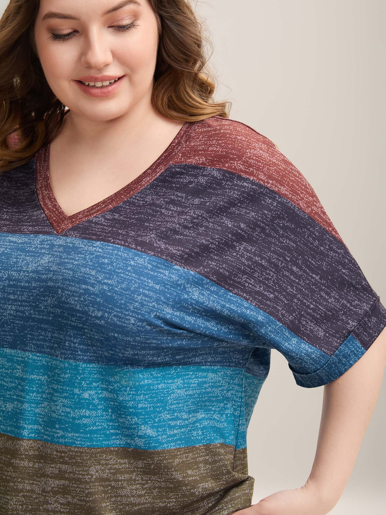 13-pack of Loose-fitting cotton sport T-Shirts with a Variety of Colorblock Prints