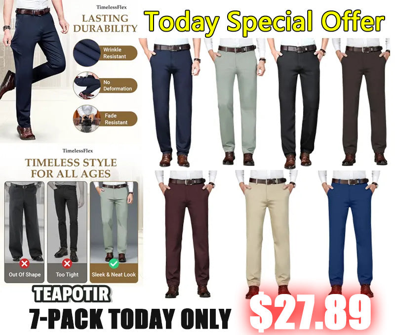 🔥TimelessFlex - Men's High Stretch Straight Fit Pants
