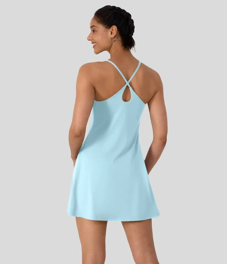 🔥70% OFF | Plush Backless Active Dress – Easy Peezy UPF50+ 👗 Multiple Colors!