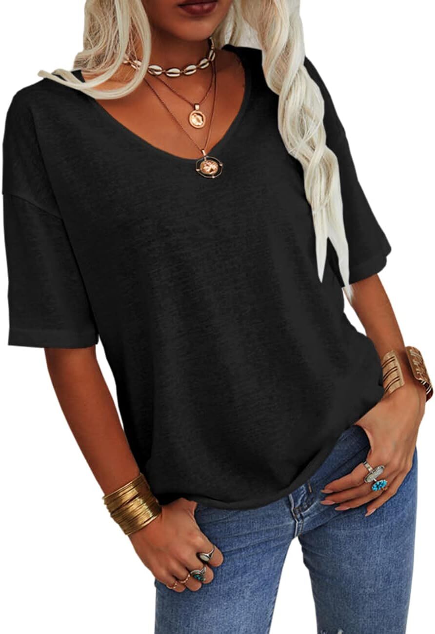 🔥Spring Sale 🔥- Spring Casual Half Sleeve T-shirt Basic Tops (Multiple Colors)