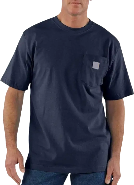 Men's Heavyweight Work T-Shirt – Loose Fit, Durable Cotton, Pocket Tee (Big & Tall Sizes Available)