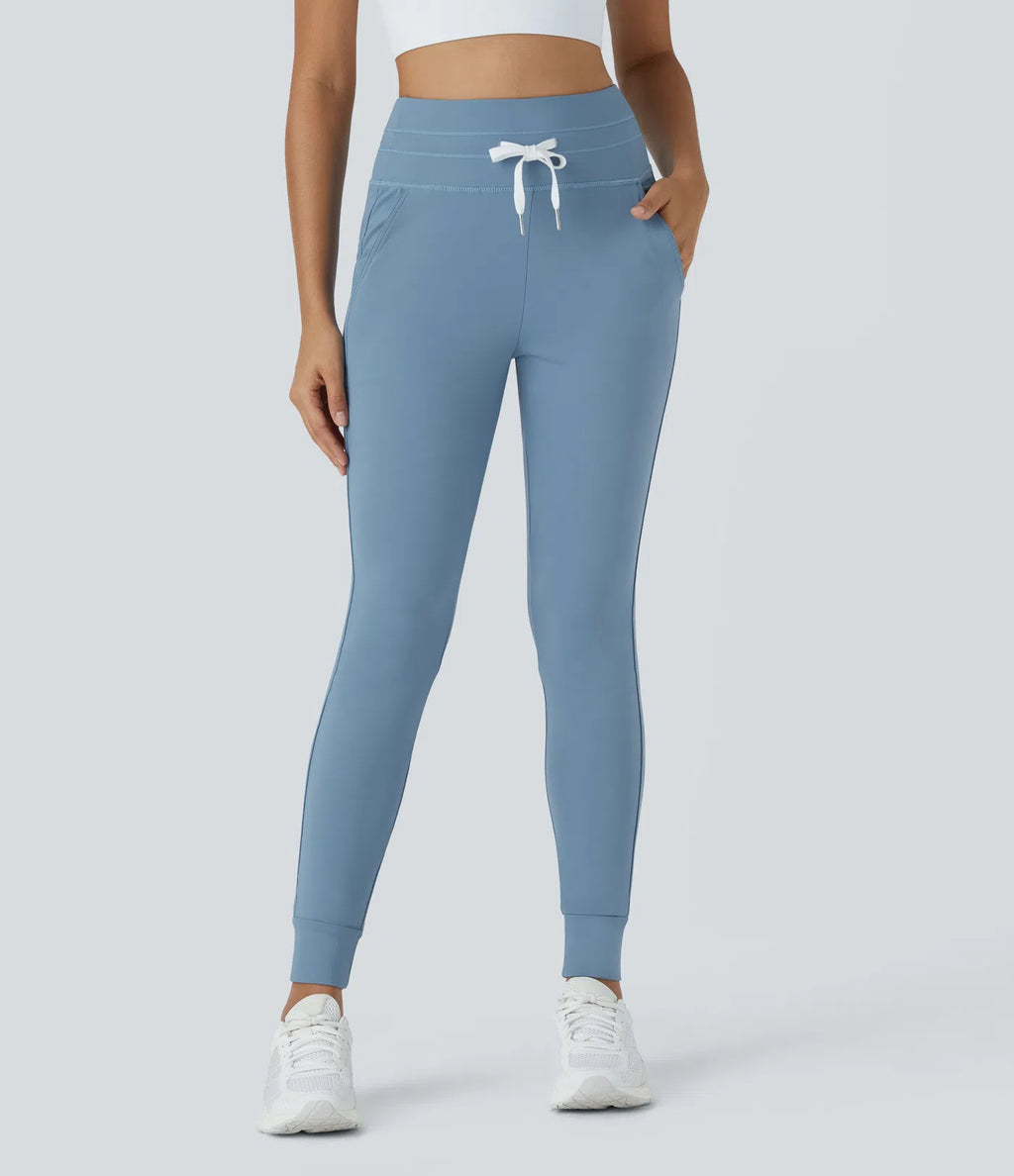 Women's High Waisted Yoga Pants with Pockets Stretchy Casual Sports Trousers