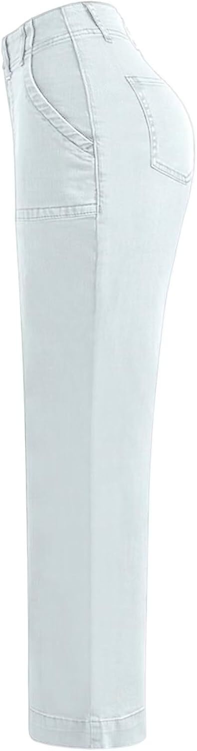 ⚡FINAL SALE⚡- Double Button Mid Waist Straight Leg Pants