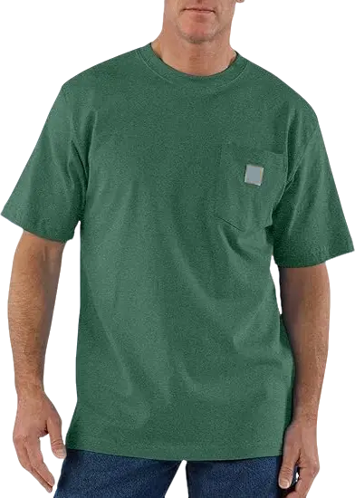 Men's Heavyweight Work T-Shirt – Loose Fit, Durable Cotton, Pocket Tee (Big & Tall Sizes Available)