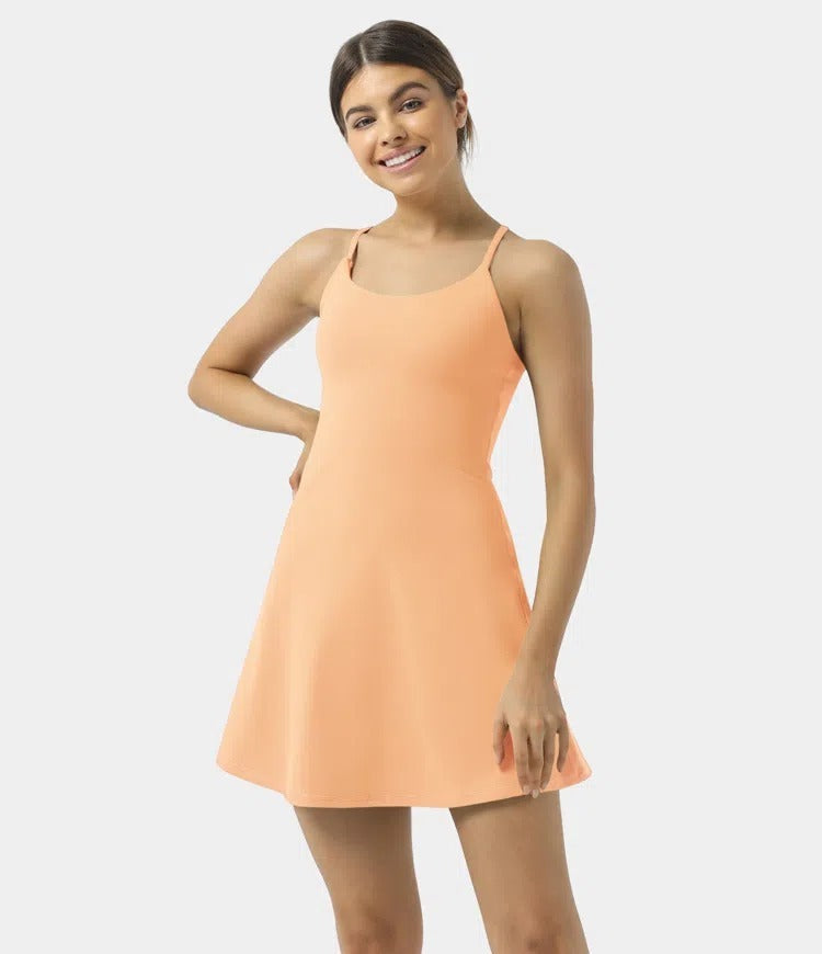 🔥70% OFF | Plush Backless Active Dress – Easy Peezy UPF50+ 👗 Multiple Colors!