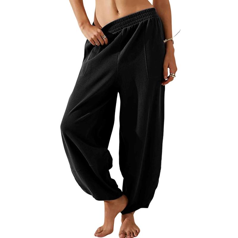 Women's Baggy Wide-Leg Pants with Pockets