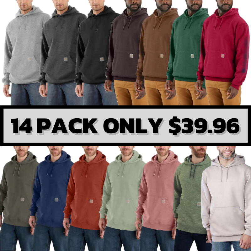 🔥Last Day Promotion!Men's Midweight Signature Sleeve Logo Hooded Sweatshirt