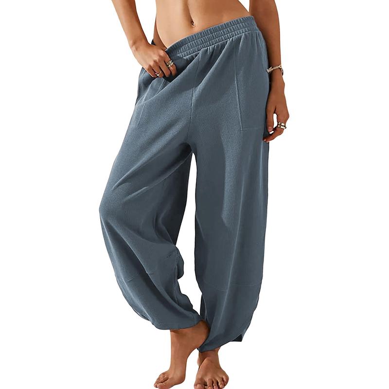 Women's Baggy Wide-Leg Pants with Pockets