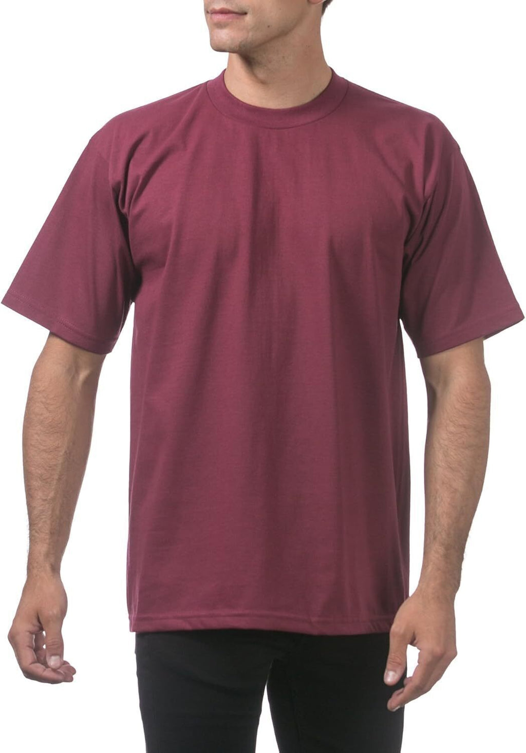 Men's Heavyweight Cotton Short Sleeve Crew Neck T-Shirt