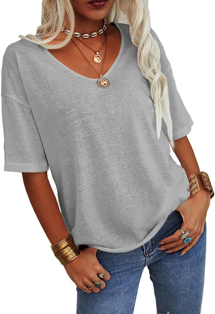 🔥Spring Sale 🔥- Spring Casual Half Sleeve T-shirt Basic Tops (Multiple Colors)