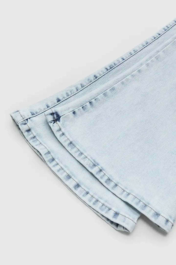 ⚡Last Chance Deal⚡- Multi Pocket Double Button Mid Rise Flare Cargo Jeans