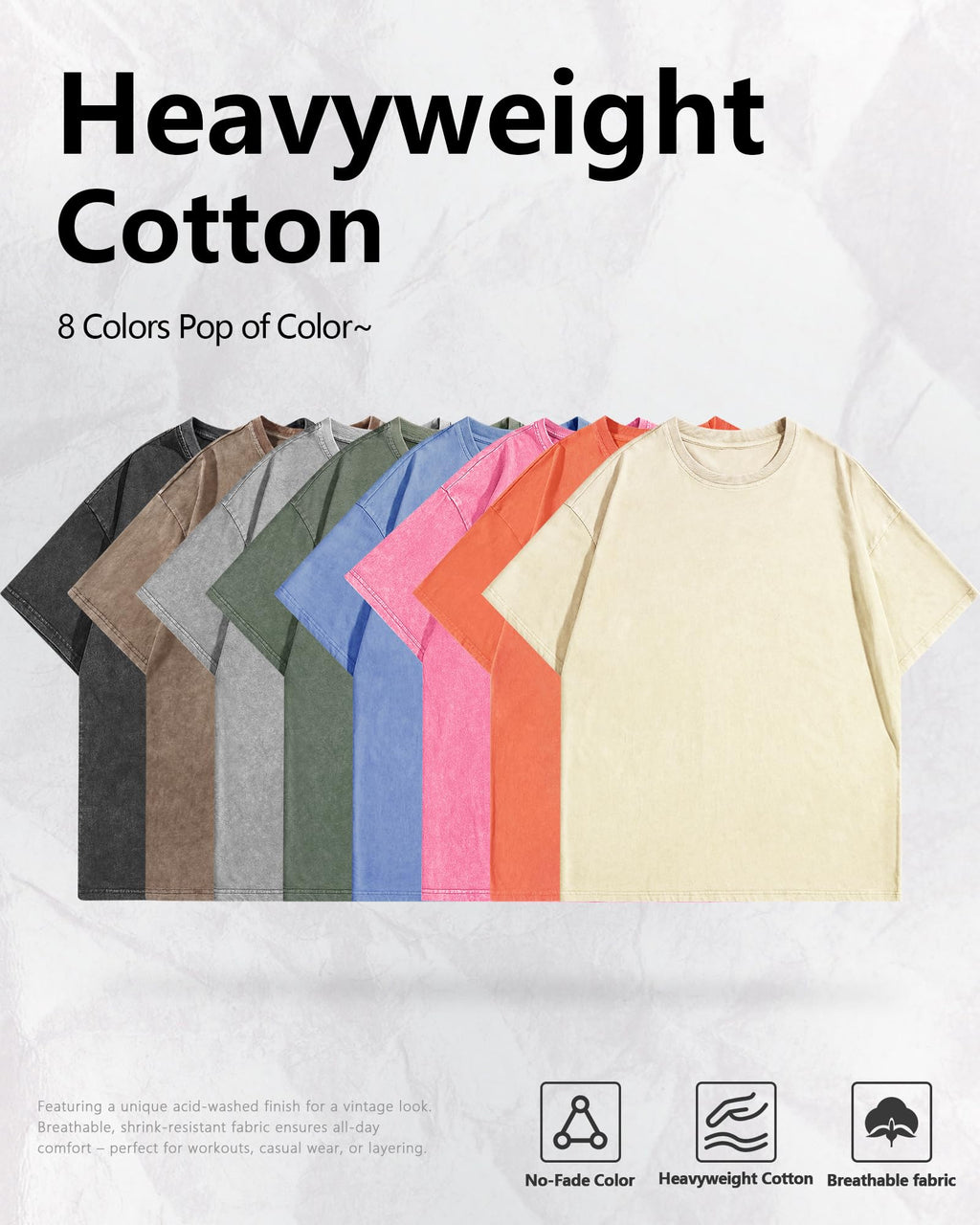 Men's Overized Acid Wash Tees