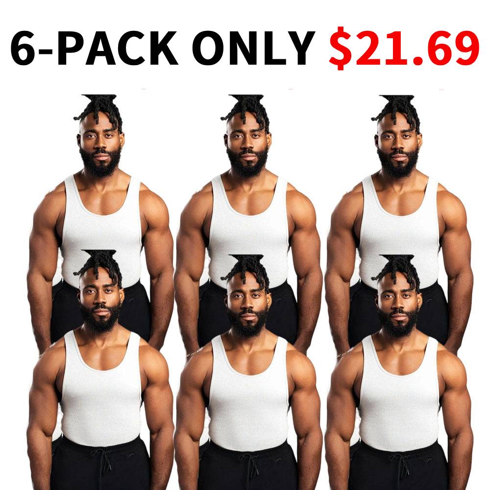 340gsm Men's with Classic Cotton Spandex Tank Top