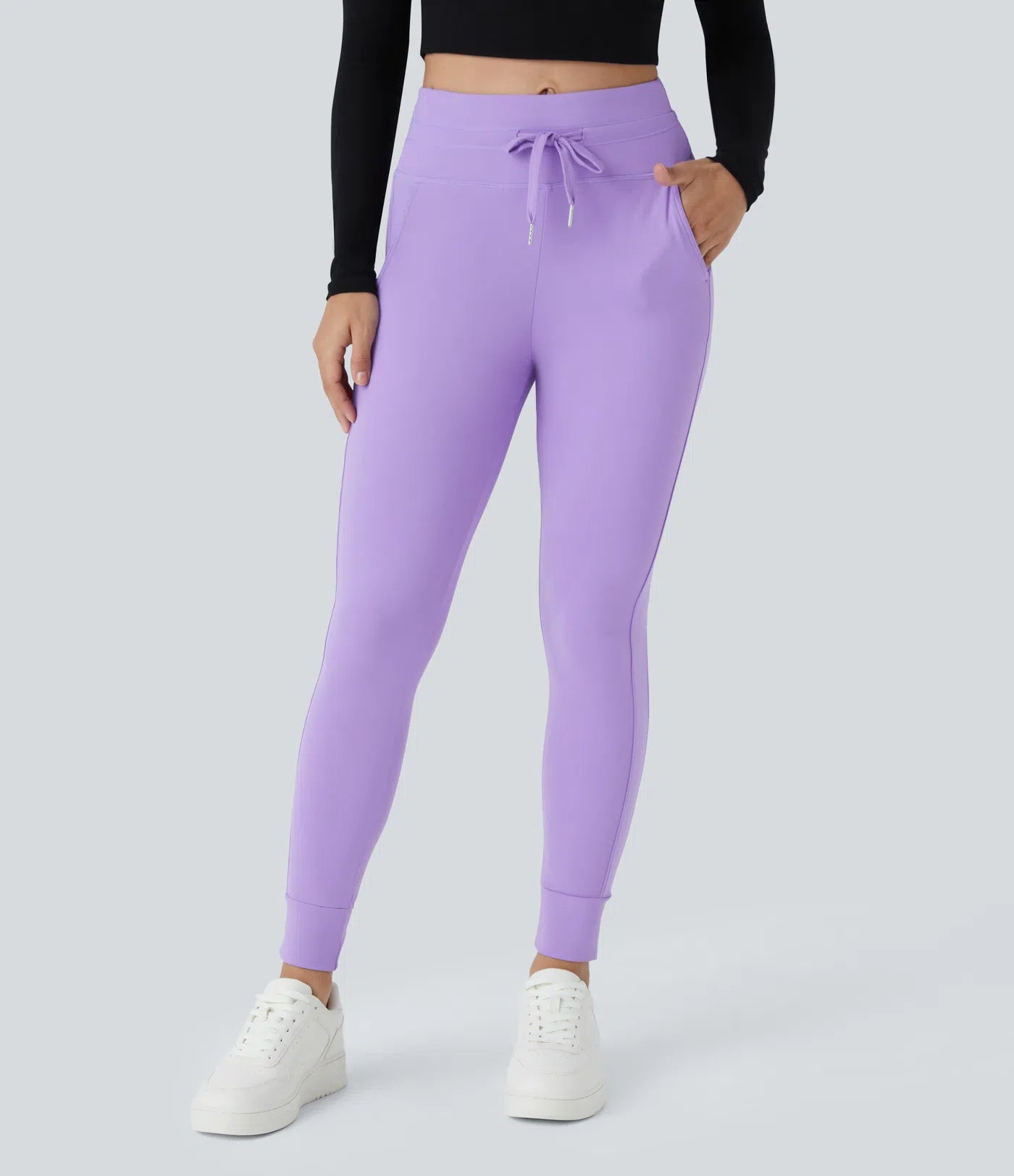 Women's High Waisted Yoga Pants with Pockets Stretchy Casual Sports Trousers