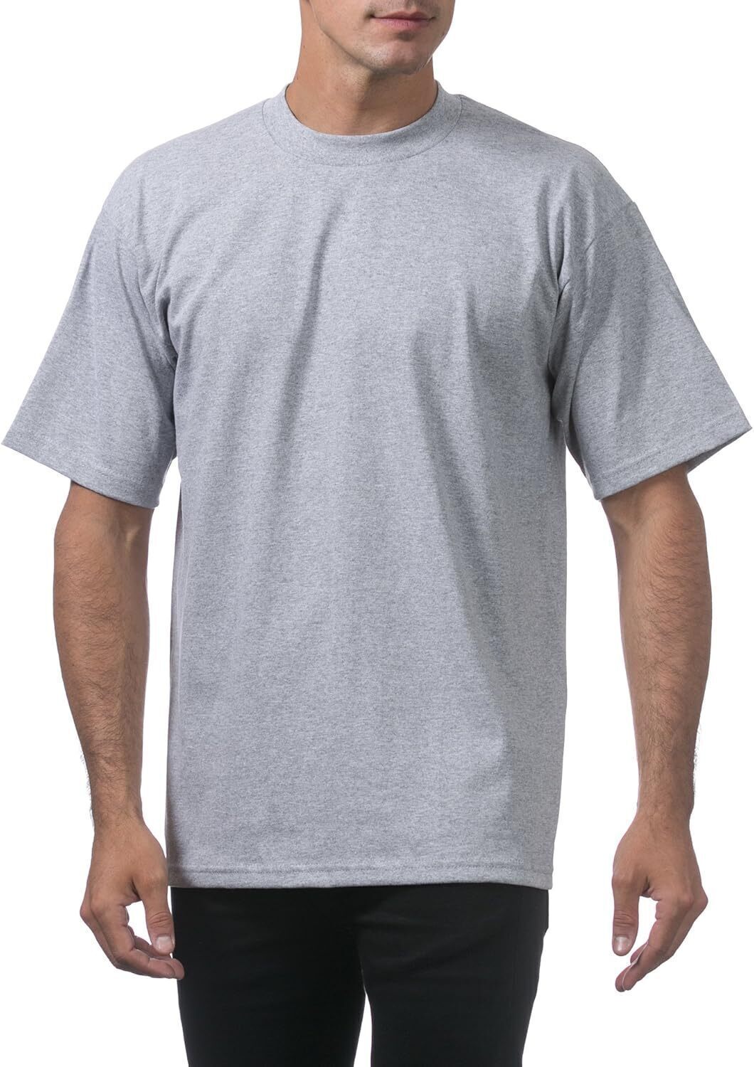 Men's Heavyweight Cotton Short Sleeve Crew Neck T-Shirt