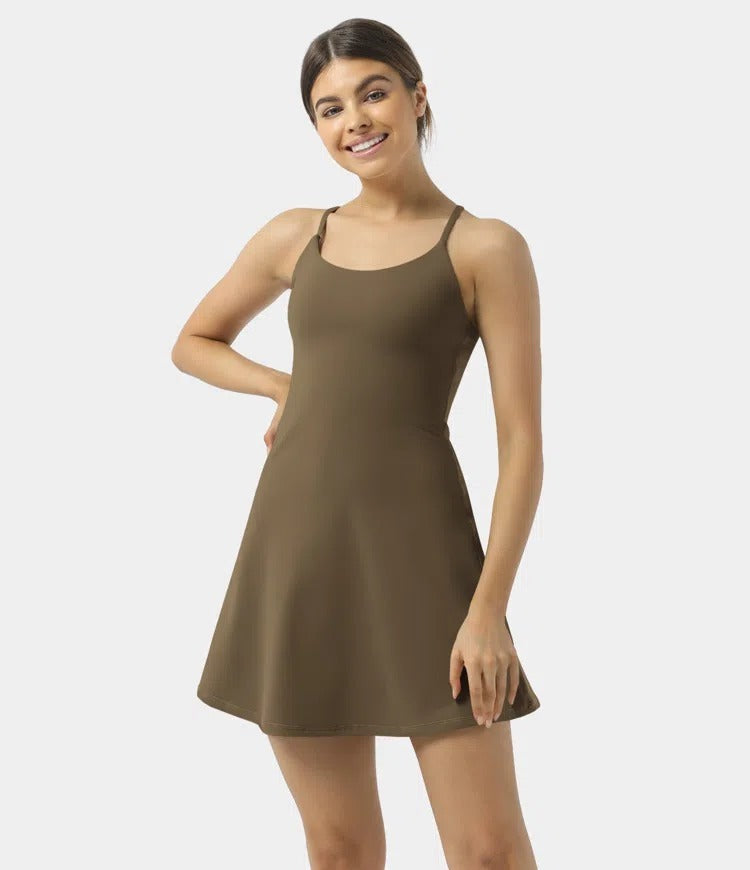 🔥70% OFF | Plush Backless Active Dress – Easy Peezy UPF50+ 👗 Multiple Colors!