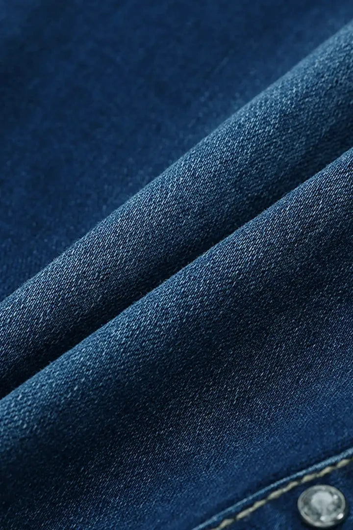 🔥LAST PROMO🔥Double Button High Rise Denim Shorts