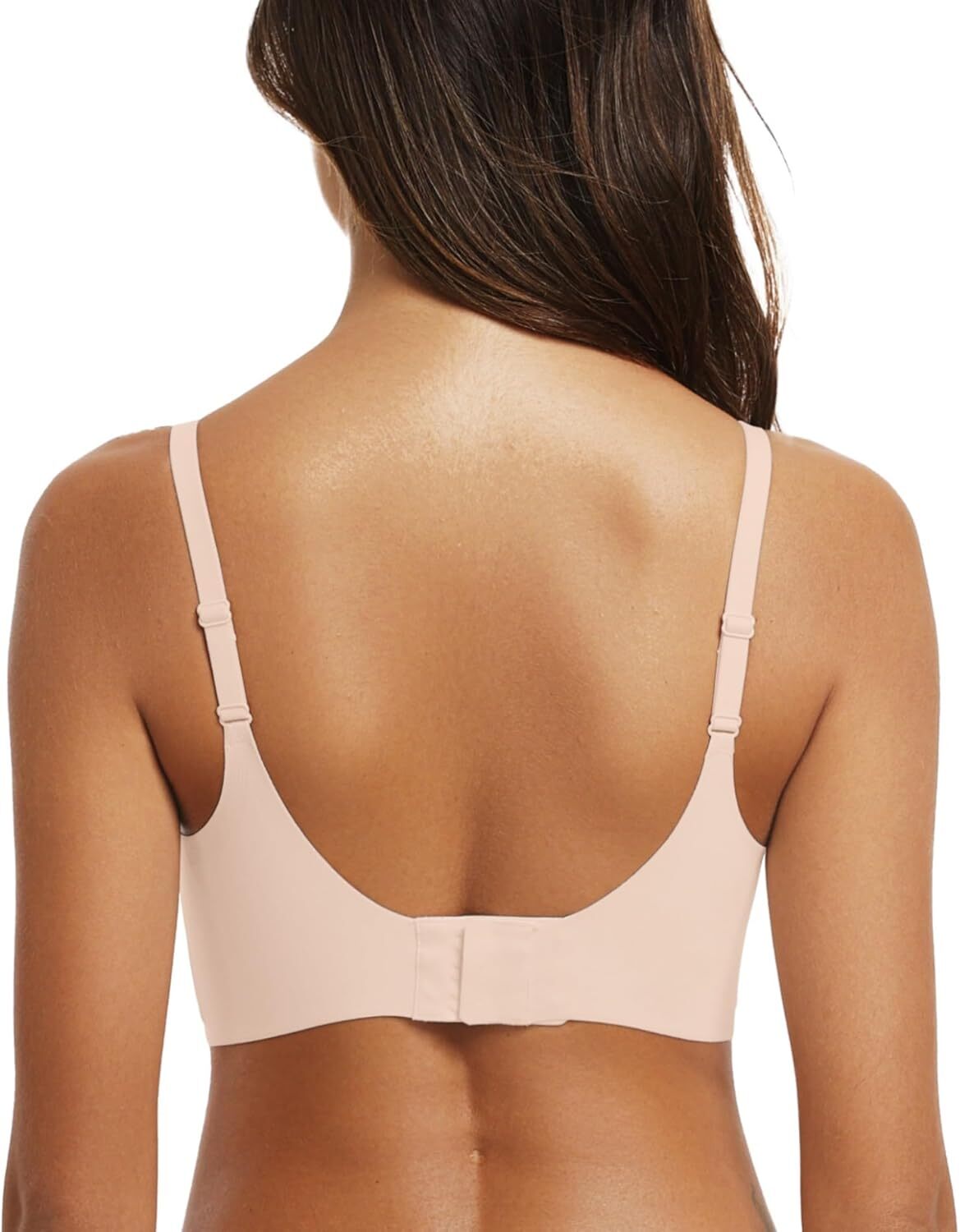Women's daily push-up bra comfortable no-wire V-neck seamless no-wire bra