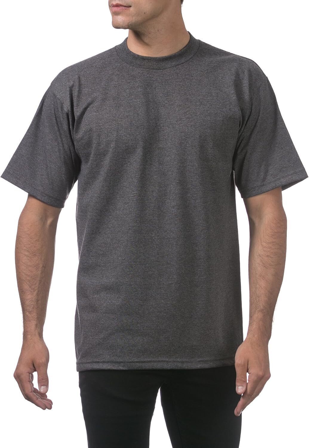 Men's Heavyweight Cotton Short Sleeve Crew Neck T-Shirt