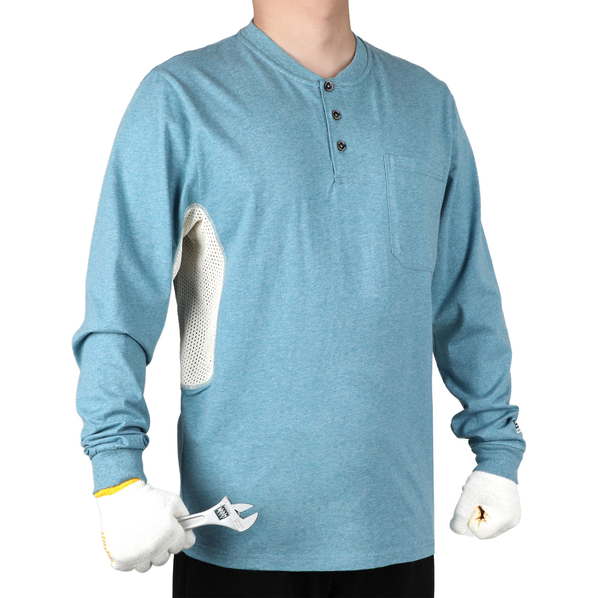 Buttonless/Button Pullover T-Shirts/Breathable Vented Design