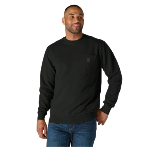Men's crewneck sweatshirt – Loose Fit, Durable Cotton, Pocket Tee (Big & Tall Sizes Available)